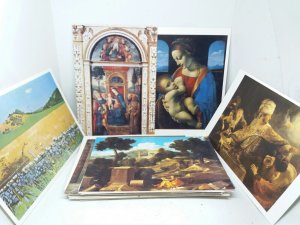 Job Lot Bulk Buy 50 Beautiful Art Painting Postcards People Places Religious etc 