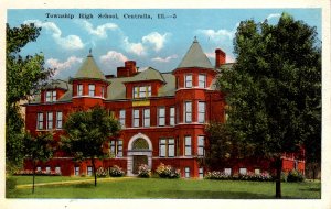 Centralia, Illinois - A view of the Township High School - c1930