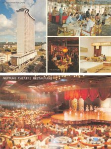 2~4X6 Postcard  Singapore  MANDARIN SINGAPORE HOTEL & Neptune Theatre Restaurant