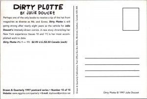 Postcard Dirty Plotte Julie Doucet Drawn & Quarterly Series 15 of 15