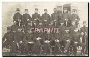 Old Postcard CARTE PHOTO Algerie Constantine Army Soldiers Hairy