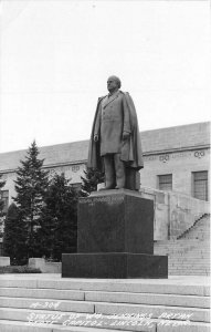 Cook Lincoln Nebraska Statue William Bryan M-304 1950s RPPC Photo Postcard 7114