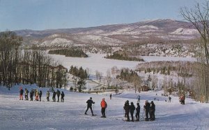 Snow Eagle Ski School Quebec Canada Skiing Training Postcard