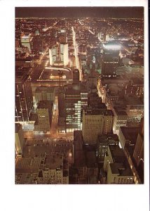 Bay Street at Night, Toronto, Ontario,