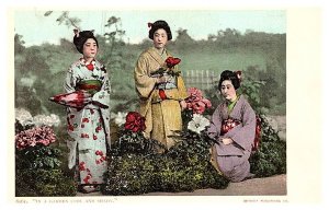 Geisha Girls in Garden