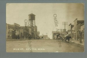 Clinton MINNESOTA RPPC c1910 MAIN STREET nr Ortonville Graceville Beardsley