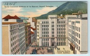 BOGOTA, COLOMBIA ~ Business Section SECTOR COMERCIAL Banks 1940s  Postcard