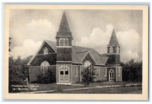 c1910's Presbyterian Church Qu'Appelle Saskatchewan Canada Antique Postcard