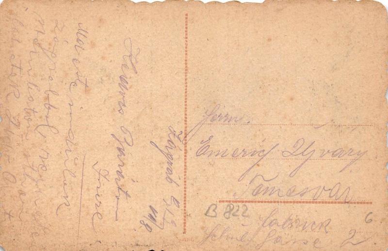 B0822 Croatia Zagreb Umjetnicki paviljon not used 1919  front/back scan