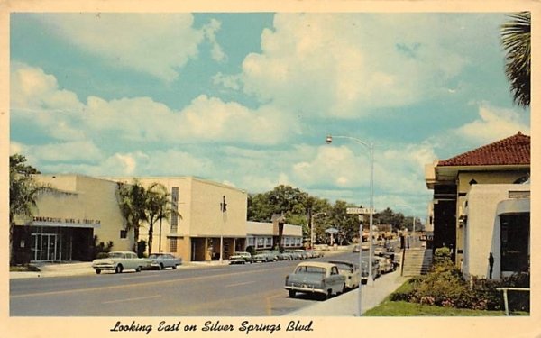 Looking East on Silver Springs Blvd. Florida