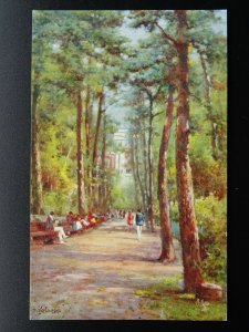 BOURNEMOUTH The Pine Walk by Alfred De Breanski Jr - Postcard by R. Tuck 3019