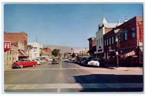 c1960 Carson Street Looking Governor Mansion Carson City Nevada Vintage Postcard 