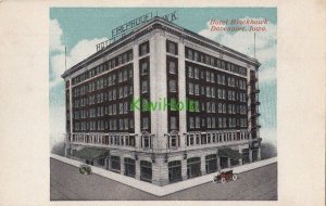 Postcard Hotel Blackhawk Davenport Iowa IA