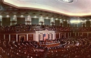 Washington D C United States Capitol Joint Session Of Congress Preident'...