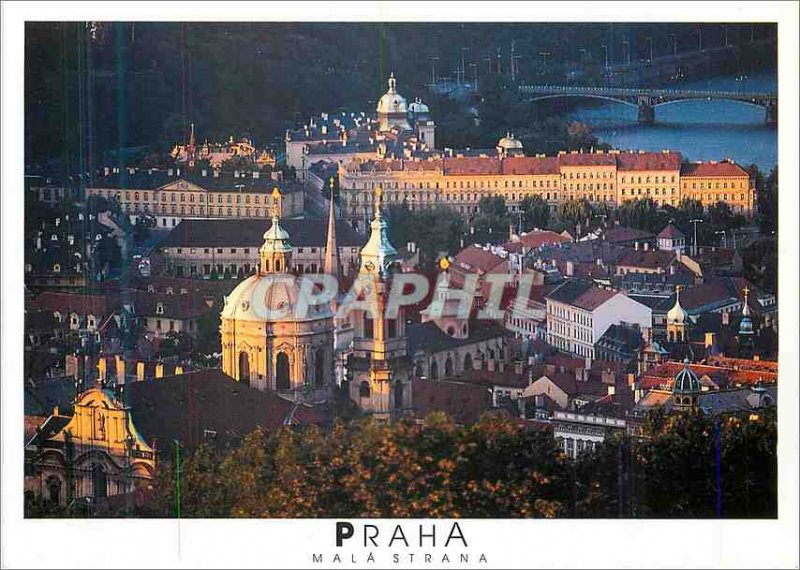 Postcard Modern Praha Mala Strana