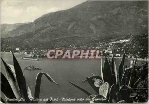 Postcard Modern Ventimiglia Riviere des Fleurs seen Grimaldi boat