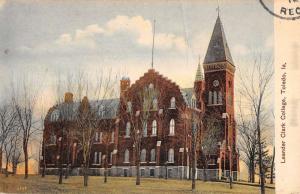 Toledo Iowa Leander Clark College Street View Antique Postcard K104805