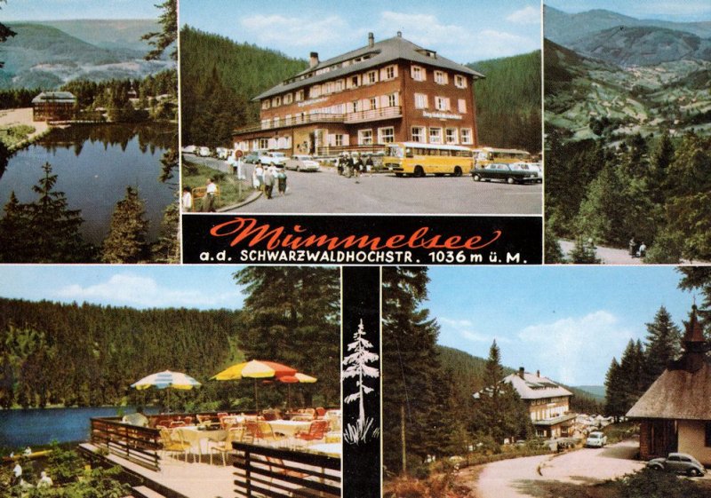 Mummelsee Schwarzwaldhochstrasse Black Forest Hotel German Postcard