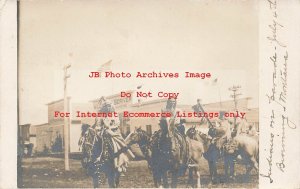 Native American Indians, RPPC, July 4th Parade in Browning Montana,Family MT DPO