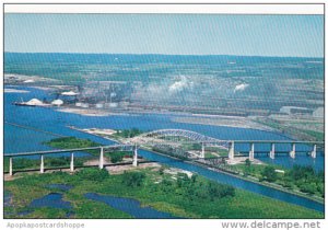 New Internatioonal Bridge Canadian Span Over Soo Locks
