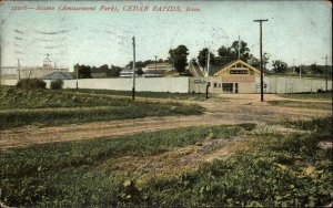 Cedar Rapids Iowa IA Amusement Park 1900s-10s Postcard