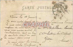 Postcard Old Esternay (Marne) Invasion of the Barbarians in 1914 The castle f...