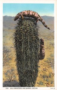Gila Monster and Barrel Cactus Unused 