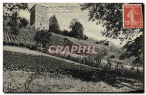 Old Postcard Allevard Les Bains Winch Tower and Villa dependence