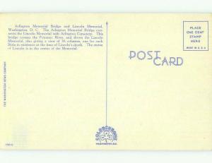 Unused Linen BRIDGE SCENE Washington DC HQ9842