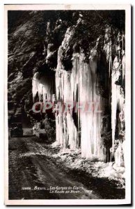 Modern Postcard Beuil Les Cians Gorge Road in Winter