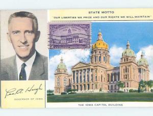 1955 Leo HOEGH STATE GOVERNOR Des Moines Iowa IA ho1196