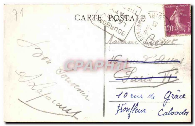 Old Postcard Bourbon Lancy L & # 39Eglise