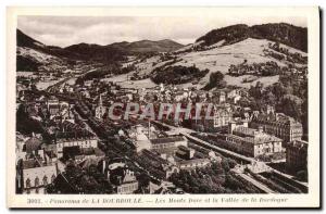 Old Postcard Panorama of La Bourboule The Monts Dore and the Valley of the Do...