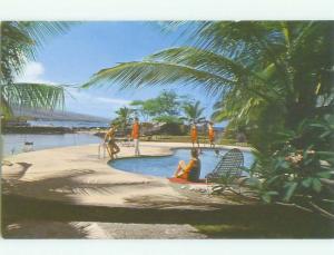 Unused Pre-1980 SWIMMING POOL AT KING HOTEL Kailua - Kona Hawaii HI hr6258@