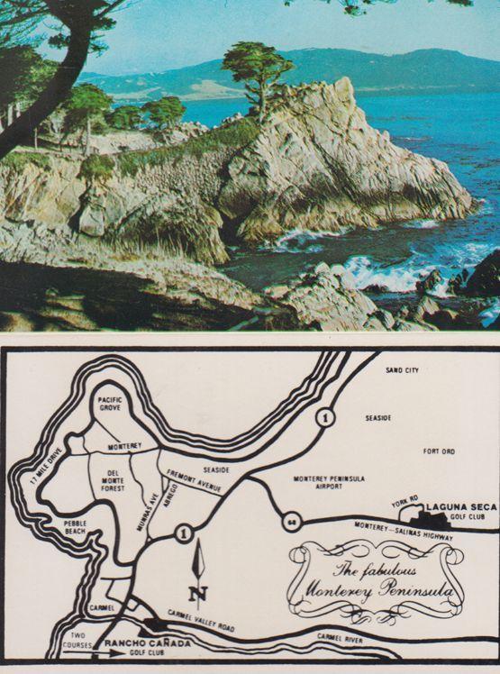 Rancho Canada Golf Club Horizon Inn Map Folding Flyer Postcard