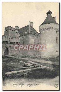Postcard Old Angouleme Entree du Chateau of aviary School argiculture
