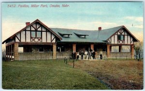 OMAHA, Nebraska  NE ~ Pavilion at MILLER PARK  ca 1910s  Postcard