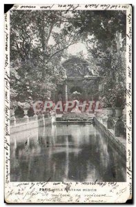 Old Postcard Paris La Fontaine Medicis