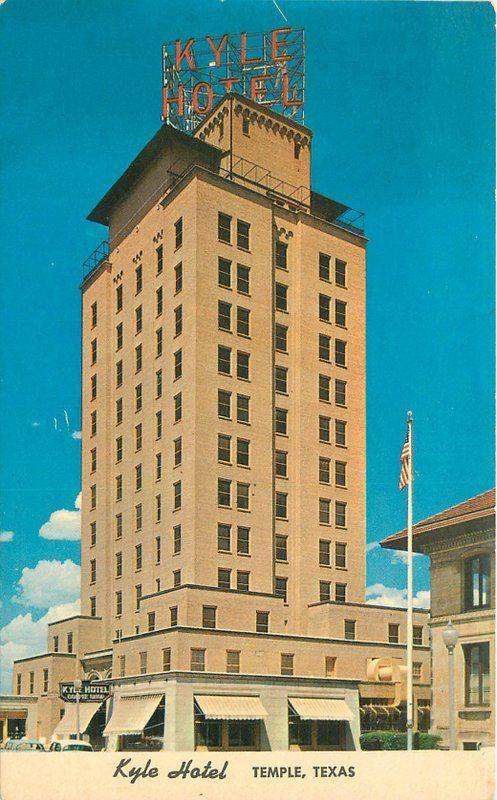 1960s Kyle Hotel roadside Temple Texas Colorpicture postcard 1884