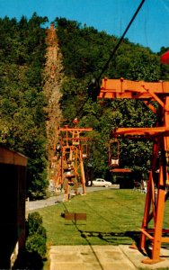 Tennessee Gatlinburg Sky Lift To Top Of Crockett Mountain 1964