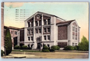 1943 Los Angeles California CA Postcard Bridge Hall University Southern Building