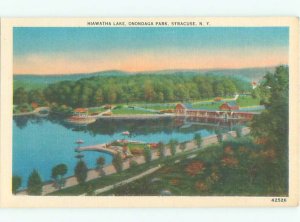 Linen LAKE SCENE Syracuse New York NY AE4540