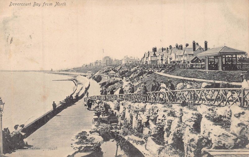 DOVERCOURT BAY ESSEX ENGLAND~VIEWED FROM NORTH~1905 PHOTO POSTCARD