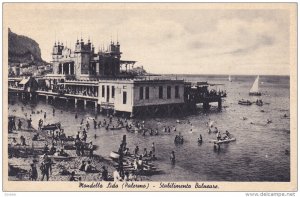 Mondello Lido (PALERMO) , Italy , 1920-30s - Stabilumento Balnease