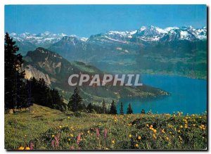 Modern Postcard Rigi Aussicht auf Vierwaltstattersee