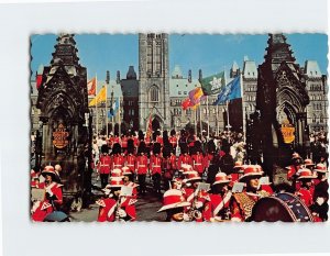 Postcard Changing of the Guard with the Canadian Guards Band Canada