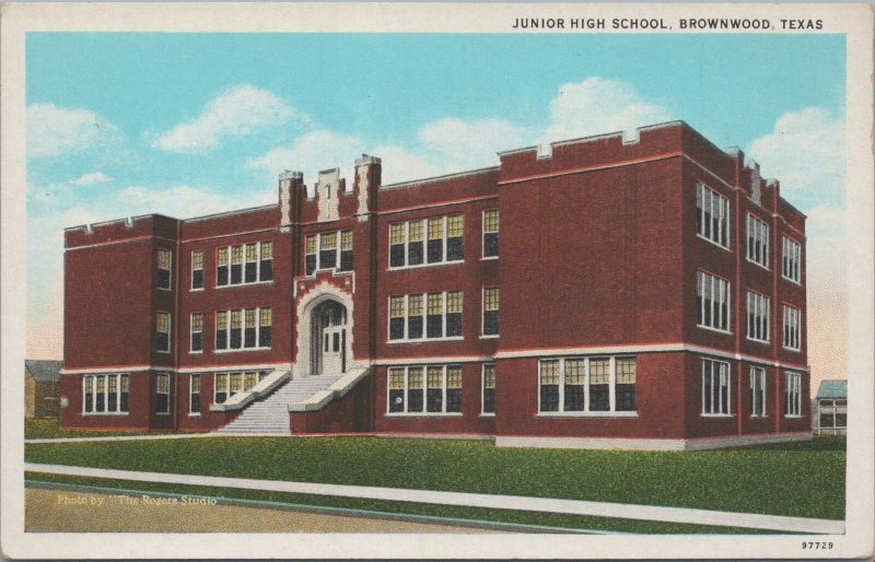 Postcard Junior High School Brownwood Texas TX