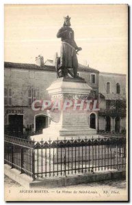 Old Postcard Acute Dead Statue of Saint Louis
