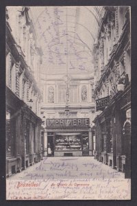 Vintage Postcard Belgium Brussels Commerce Gallery 1903