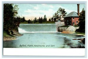 C. 1907 Belfast, Maine., Waterworks And Dam Postcard F81